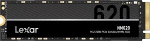 Lexar NM620 SSD 512GB, M.2 2280 PCIe Gen3x4 NVMe 1.4 SSD Interno