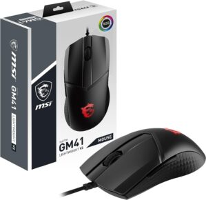 MSI CLUTCH GM41 LIGHTWEIGHT V2 Gaming Mouse -Sensor Óptico 16000 DPI